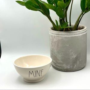 Rae Dunn MINE cereal bowl